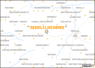 map of Mesnil-Clinchamps