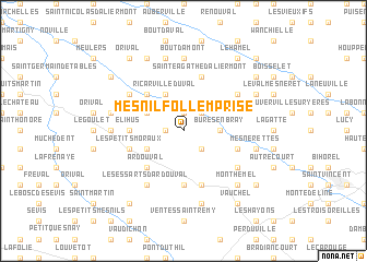 map of Mesnil-Follemprise