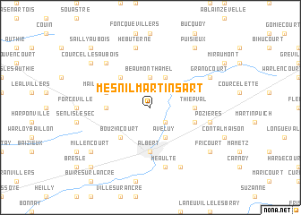 map of Mesnil-Martinsart