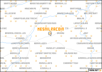 map of Mesnil-Racoin