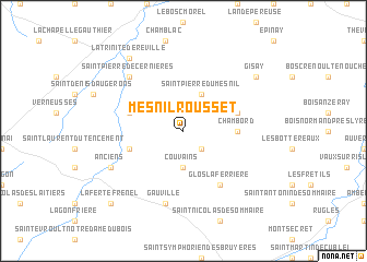 map of Mesnil-Rousset