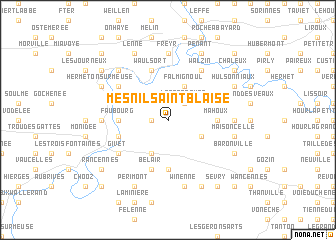 map of Mesnil-Saint-Blaise