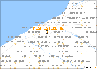 map of Mesnil-Sterling