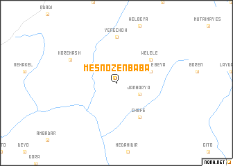 map of Mesno Zenbaba