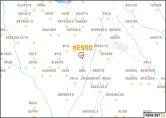 map of Mesno