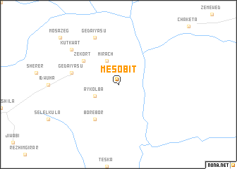 map of Mesobīt