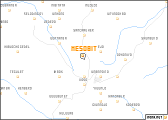 map of Mesobīt