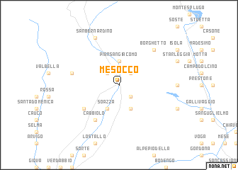 map of Mesocco