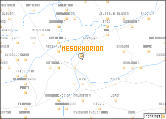 map of Mesokhórion