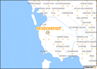 map of Mesokhórion