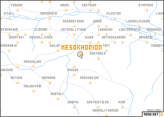 map of Mesokhórion