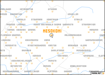 map of Mesokómi