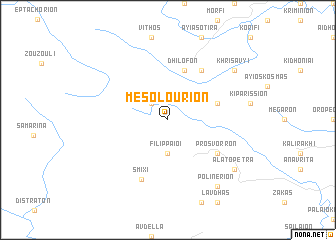 map of Mesoloúrion