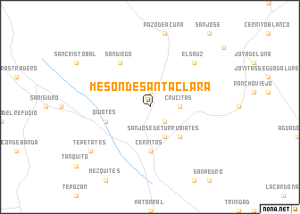 map of Mesón de Santa Clara