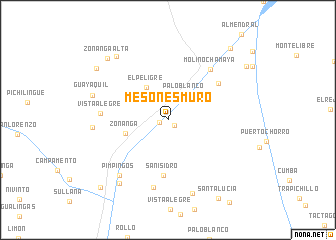 map of Mesones Muro