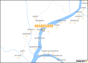 map of Mesonkoré