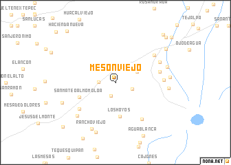 map of Mesón Viejo