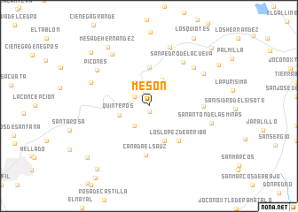 map of Mesón