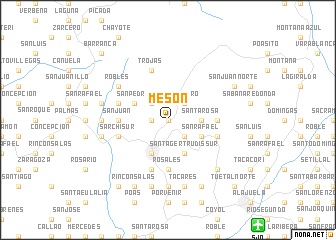 map of Mesón