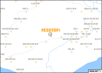 map of Mesorópi