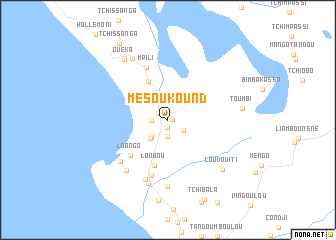 map of Mésoukound