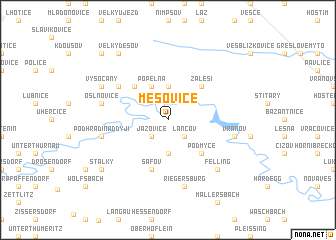 map of Mešovice