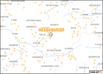 map of Mesovoúnion