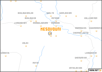 map of Mesovoúni