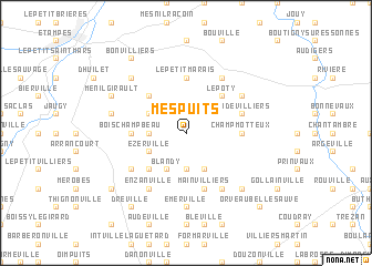 map of Mespuits