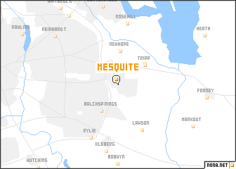 map of Mesquite
