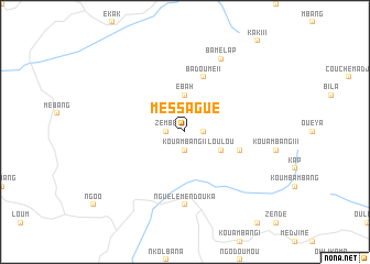map of Messagué