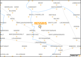 map of Messais
