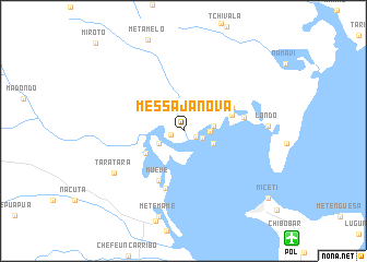 map of Messaja Nova