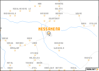 map of Messaména