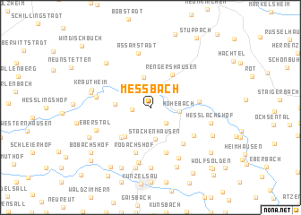 map of Meßbach