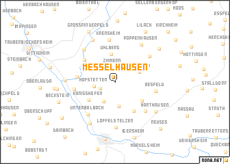 map of Messelhausen