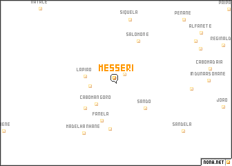 map of Messeri