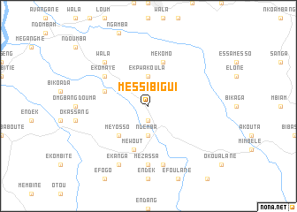 map of Messibigui