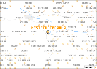 map of Městečko Trnávka