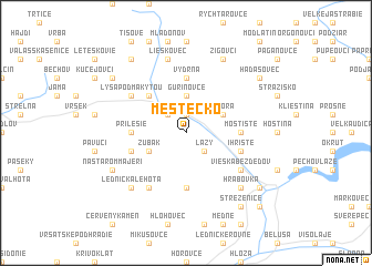 map of Mestečko