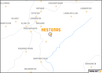 map of Mesteñas