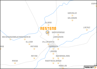 map of Mesteña