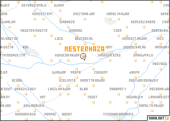 map of Mesterháza