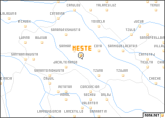 map of Mesté