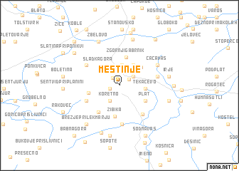 map of Mestinje