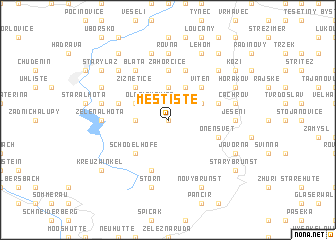 map of Městiště