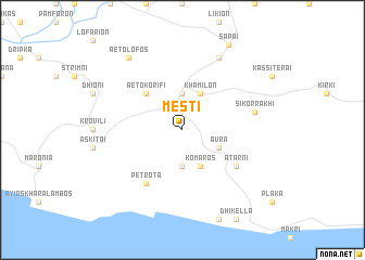 map of Mésti