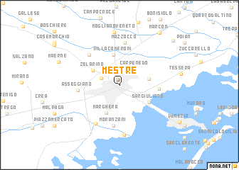 map of Mestre