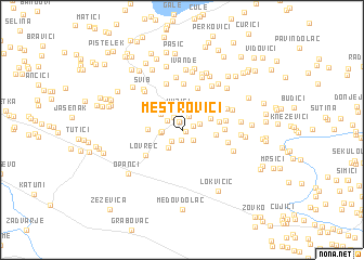 map of Meštrovići