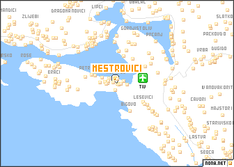 map of Meštrovići